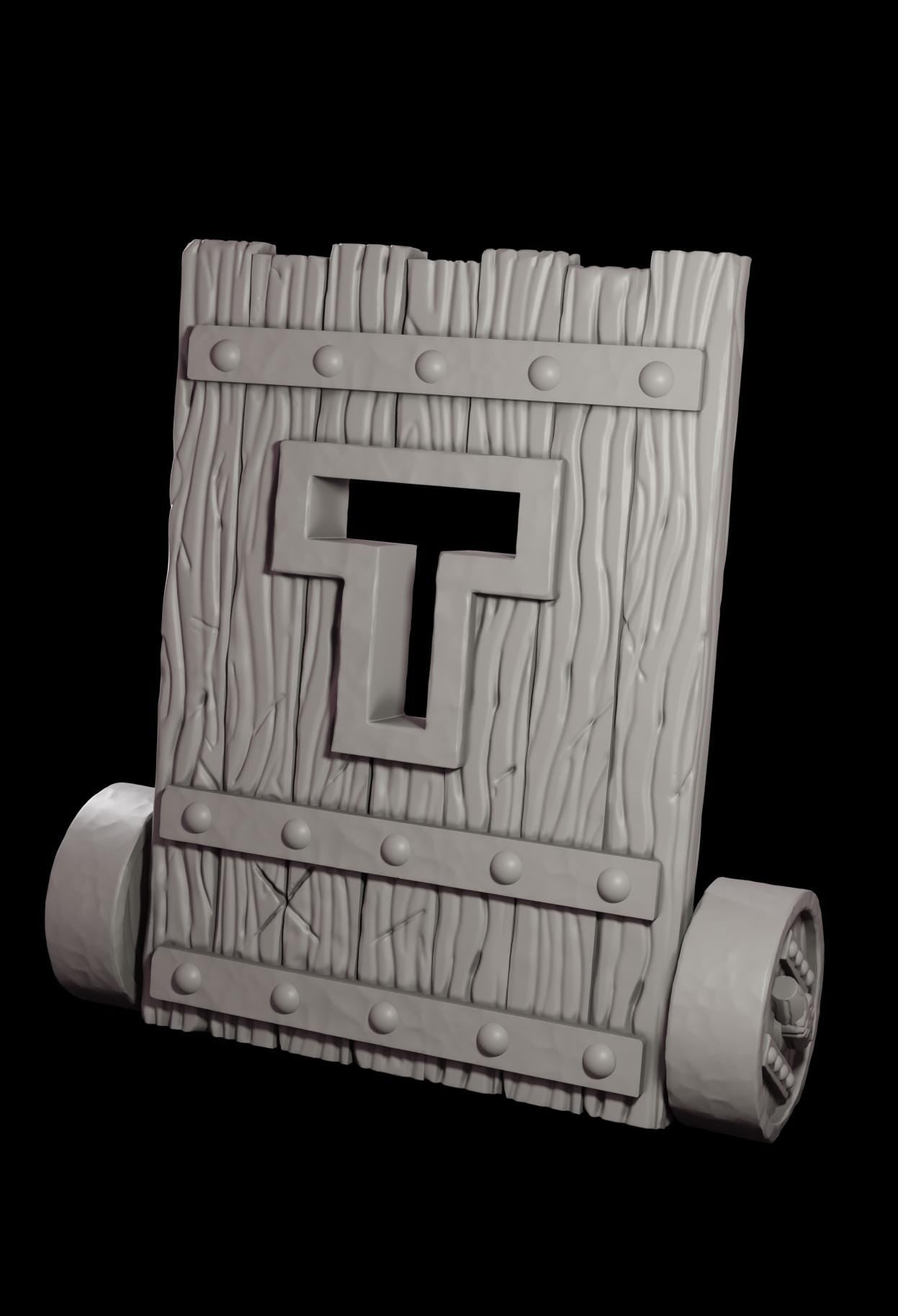 Tabletop Terrain - Verteidigungsanlage | Mantlet | Belagerung | Wargaming | Scatter Terrain