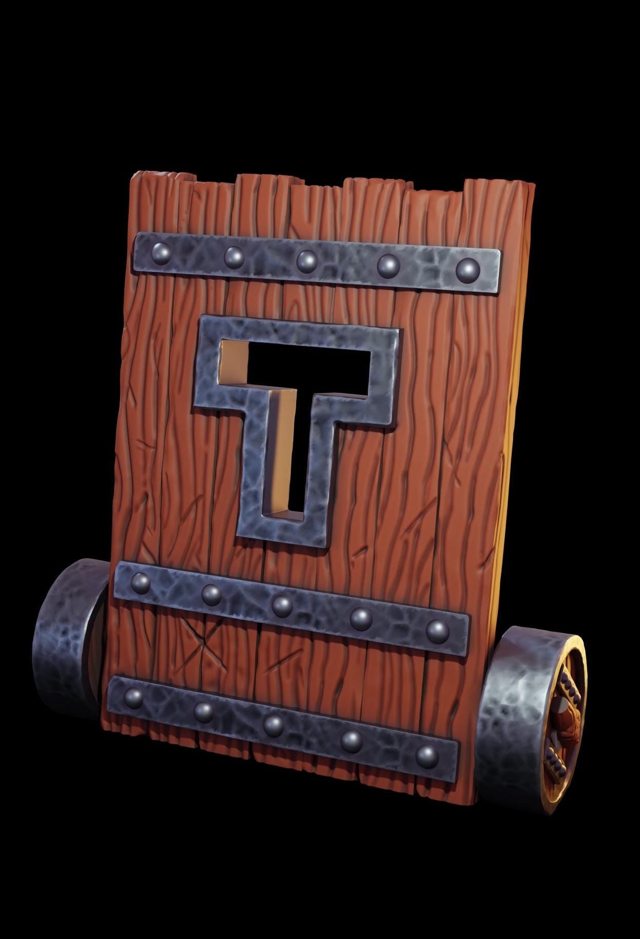 Tabletop Terrain - Verteidigungsanlage | Mantlet | Belagerung | Wargaming | Scatter Terrain