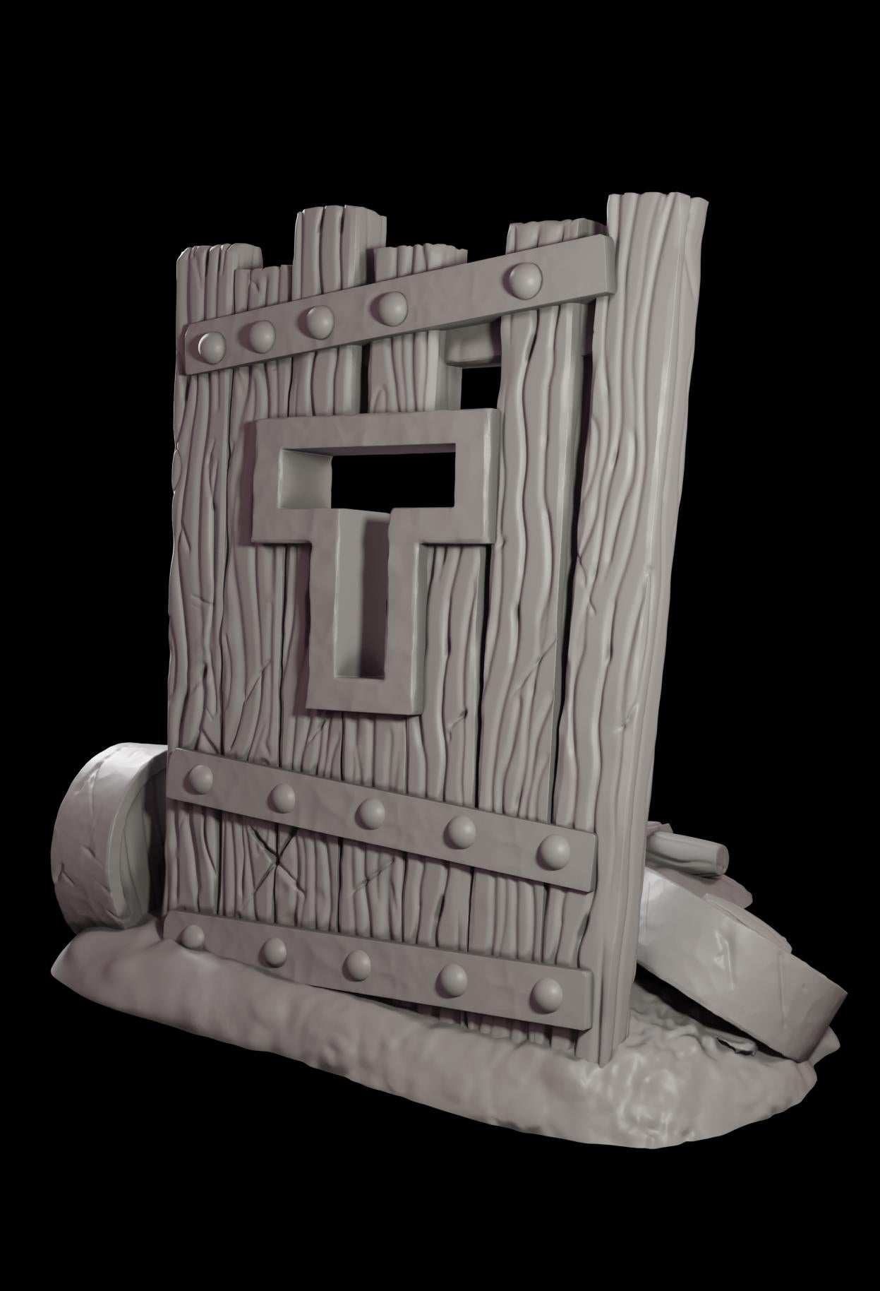 Tabletop Terrain - Verteidigungsanlage | Mantlet | Belagerung | Wargaming | Scatter Terrain