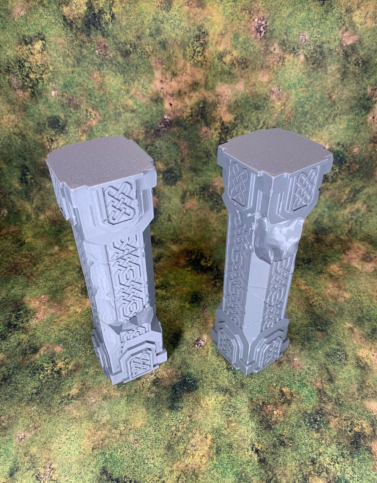 Giant Dwarven Pillar Bundle | Throneroom | Ruins | Dwarf Terrain | Tabletop Terrain | 28mm | Wargaming | Fabrikator's Lair | Karak Azgara