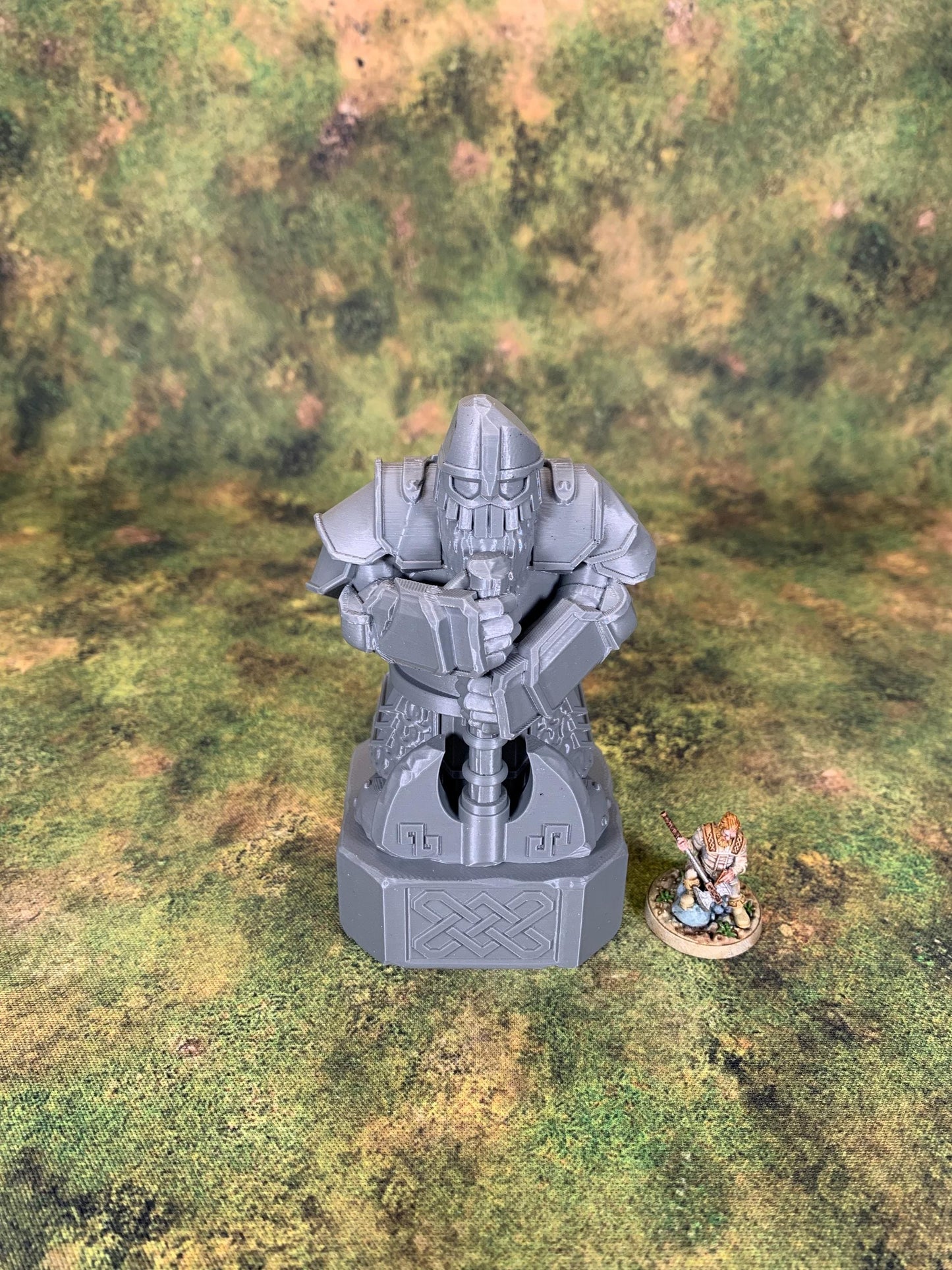 Tabletop Terrain - Dwarven Statues Bundle | Throneroom | Ruins | Dwarf Terrain | 28mm | Wargaming | Fabrikator's Lair | Karak Azgara