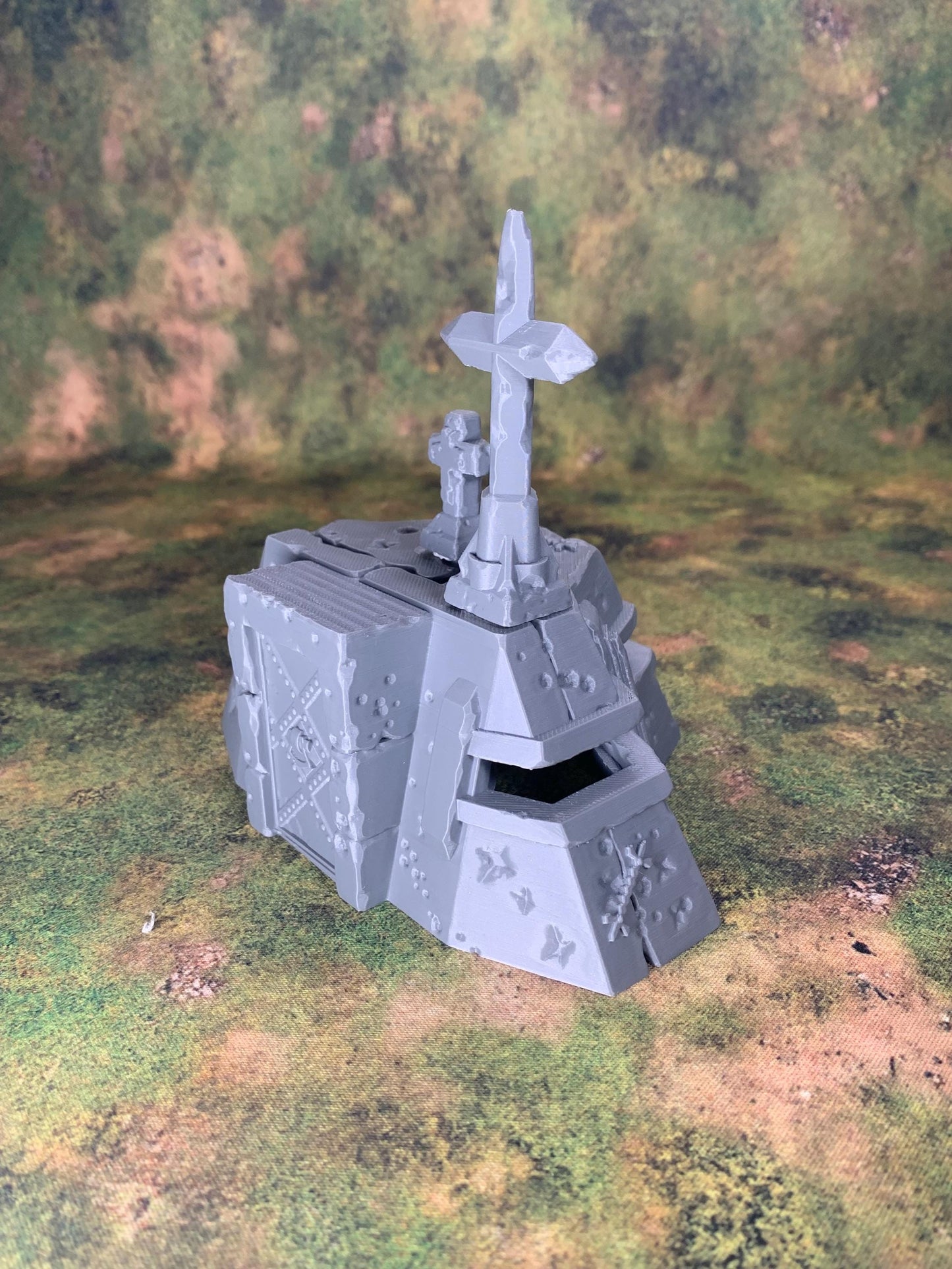 Trench Crusade Bunker Building | Grimdark Wargaming Scenery Set | New Antioch | Tabletop Terrain | 28/32mm | BlackCobraMiniatures