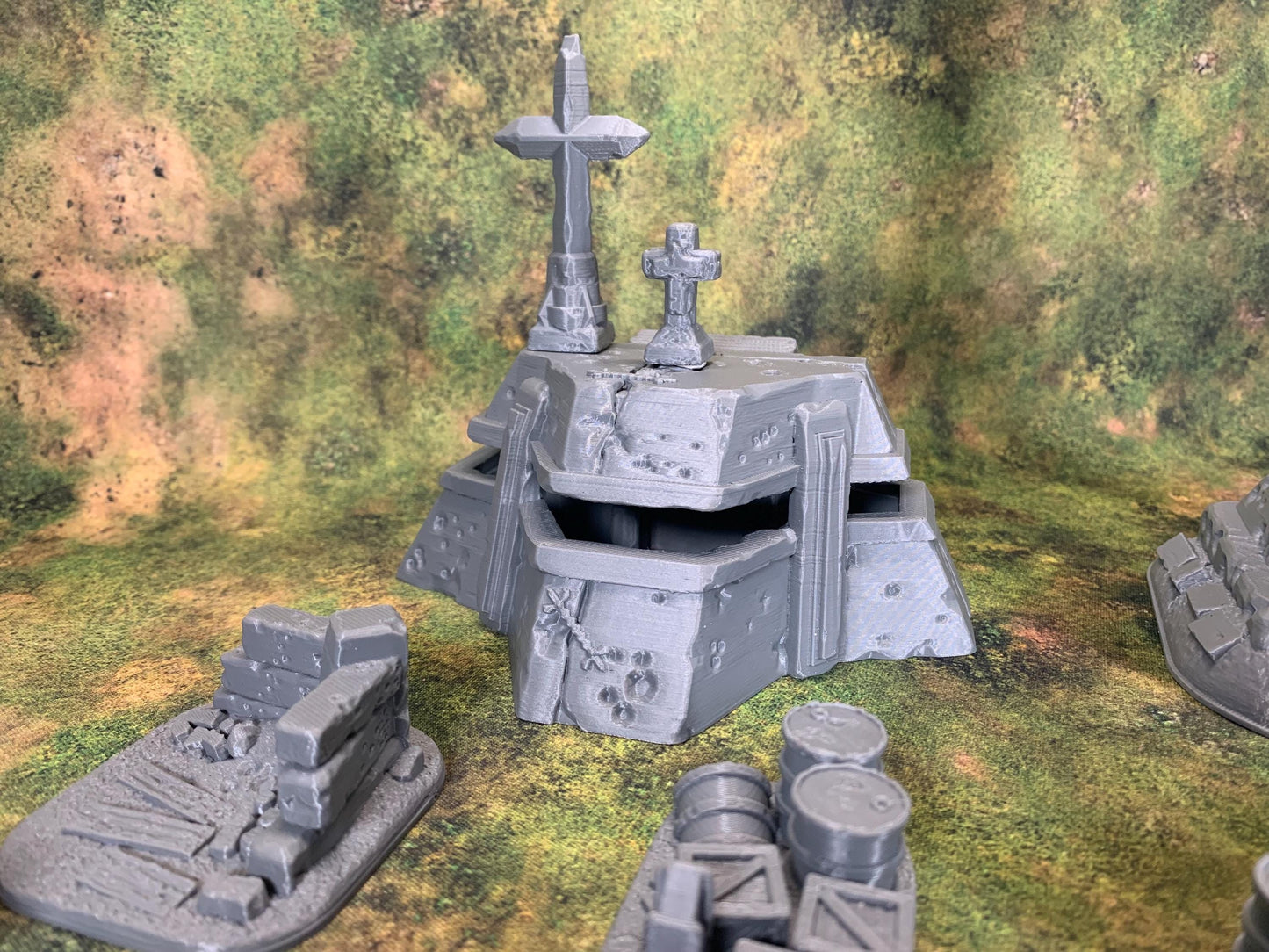 Trench Crusade Terrain Bundle | 22 Pieces | Grimdark Wargaming Scenery Set | New Antioch | Tabletop Terrain | 28/32mm | BlackCobraMiniatures