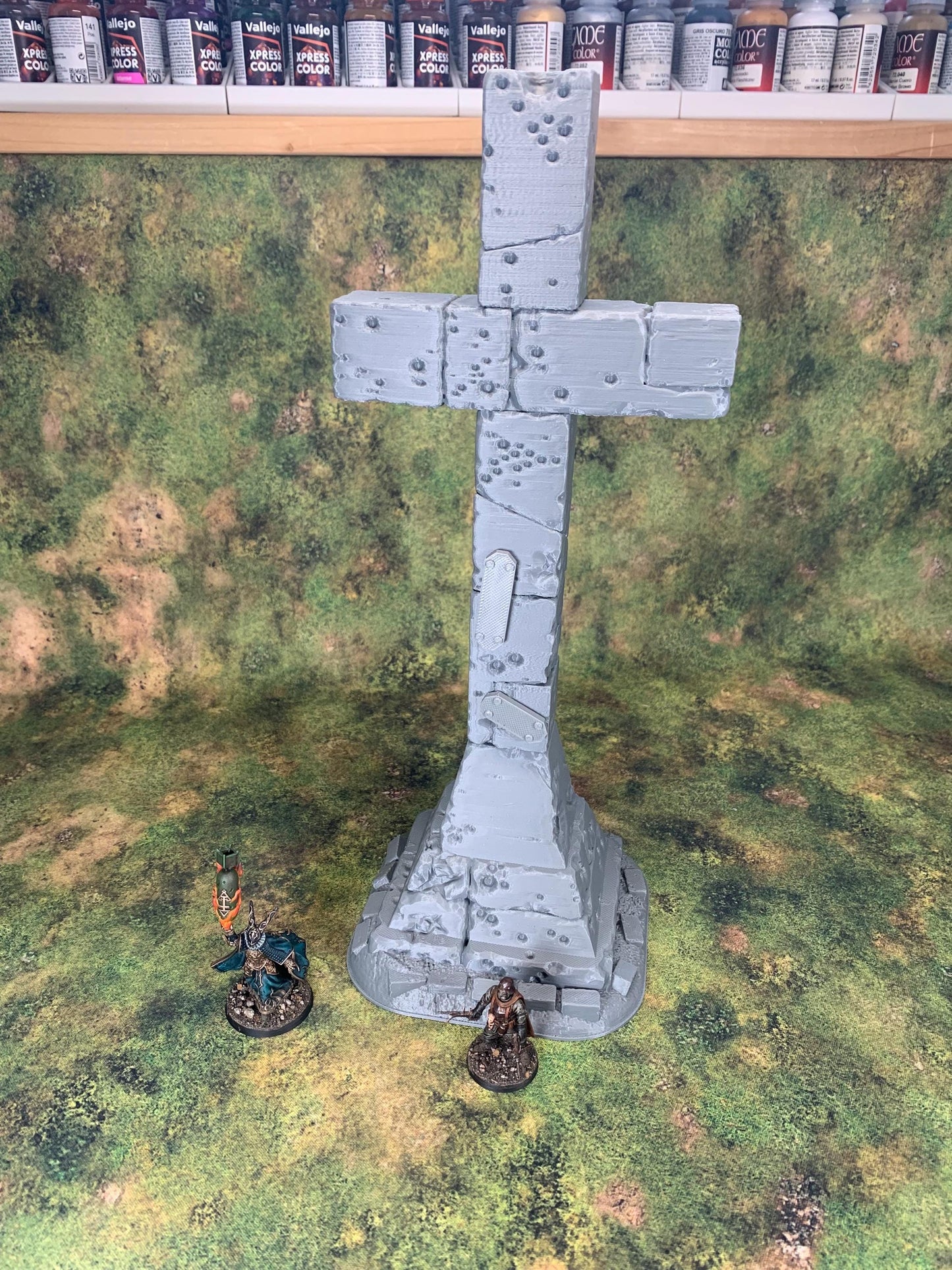 Trench Crusade Brutal Cross | Grimdark Wargaming Scenery | New Antioch | Pilgrims |  Tabletop Terrain | 28/32mm | BlackCobraMiniatures
