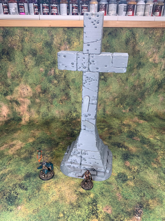 Trench Crusade Brutal Cross | Grimdark Wargaming Scenery | New Antioch | Pilgrims |  Tabletop Terrain | 28/32mm | BlackCobraMiniatures