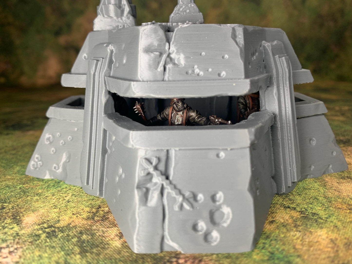 Trench Crusade Bunker Building | Grimdark Wargaming Scenery Set | New Antioch | Tabletop Terrain | 28/32mm | BlackCobraMiniatures