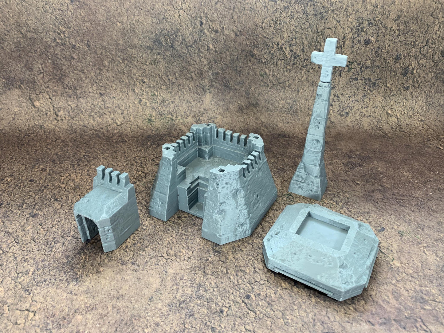 Large Trench Bunker | Playable Interior | Trench Crusade | Grimdark Wargaming Scenery | New Antioch | Tabletop Terrain | 28/32mm | Diceverse