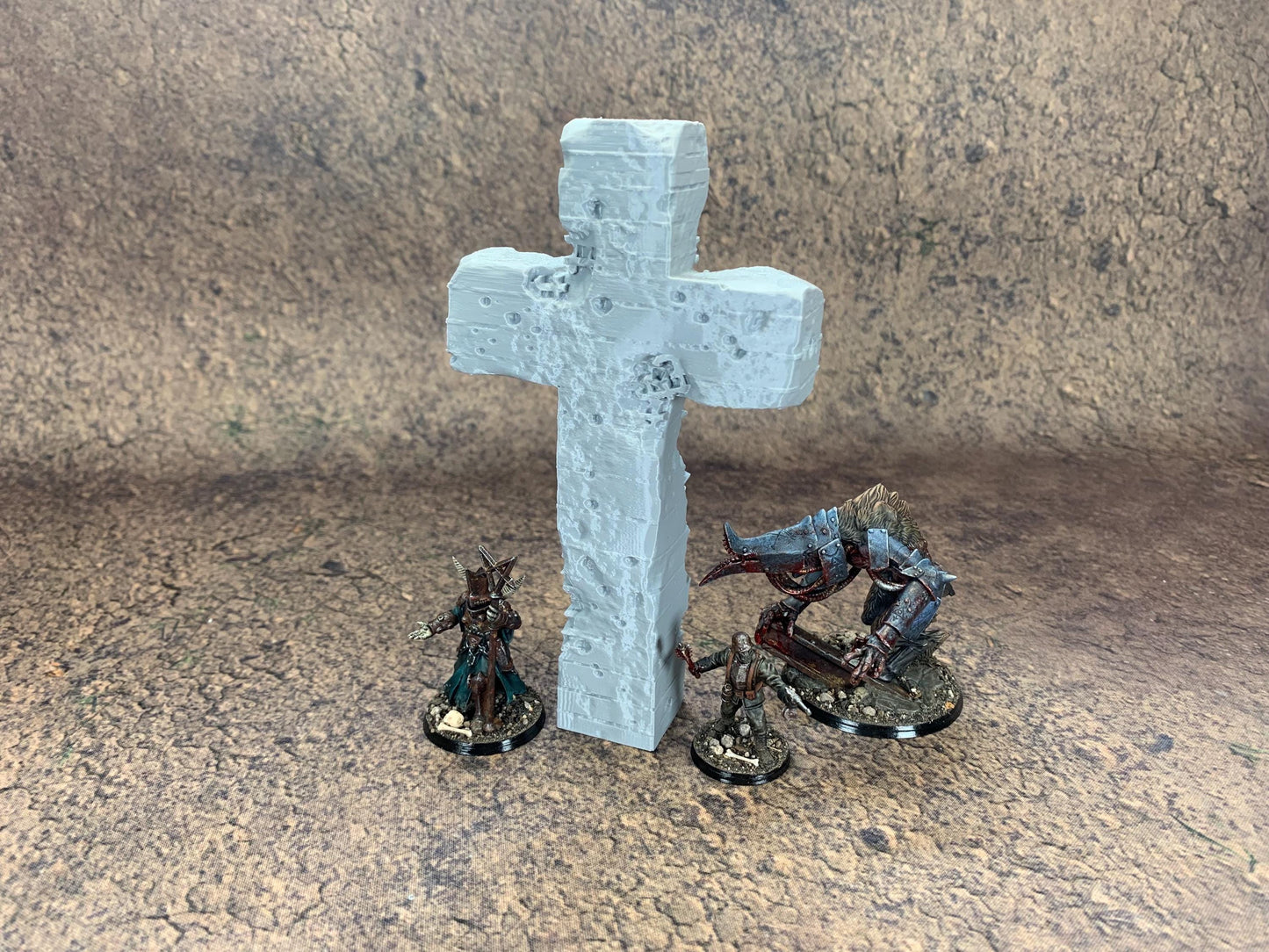 Brutal Cross | Trench Crusade | Grimdark Wargaming Scenery | New Antioch | Pilgrims |  Tabletop Terrain | 28/32mm | Diceverse