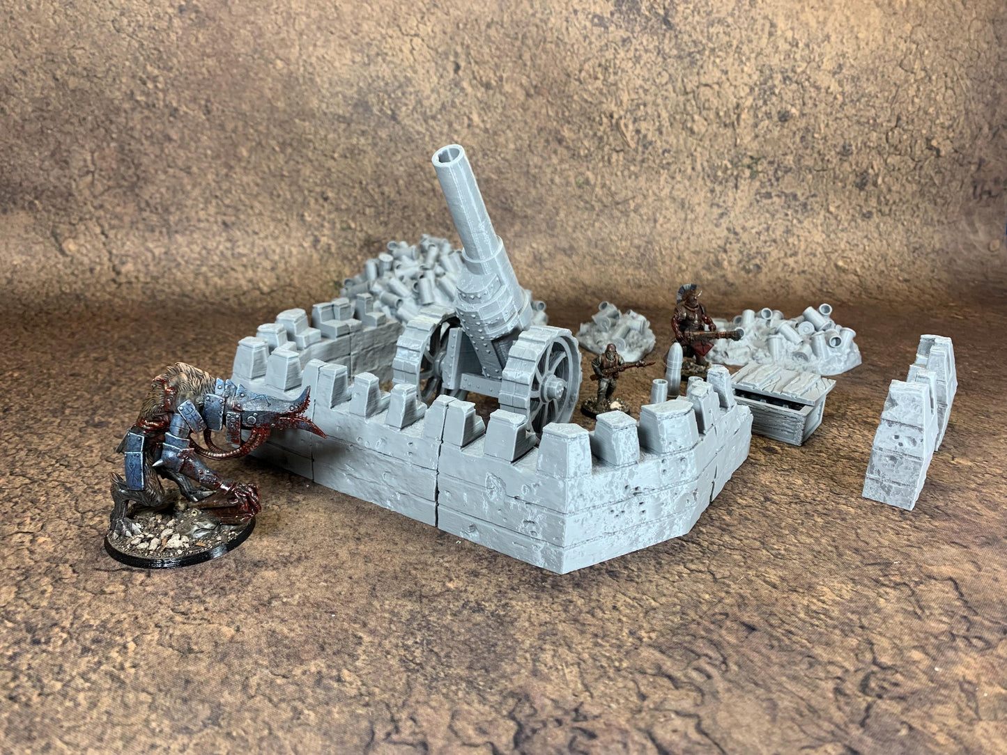 Trench Artillery and Fortification Bundle | Trench Crusade | Wargaming | New Antioch | Pilgrims |  Tabletop Terrain | 28/32mm | Diceverse