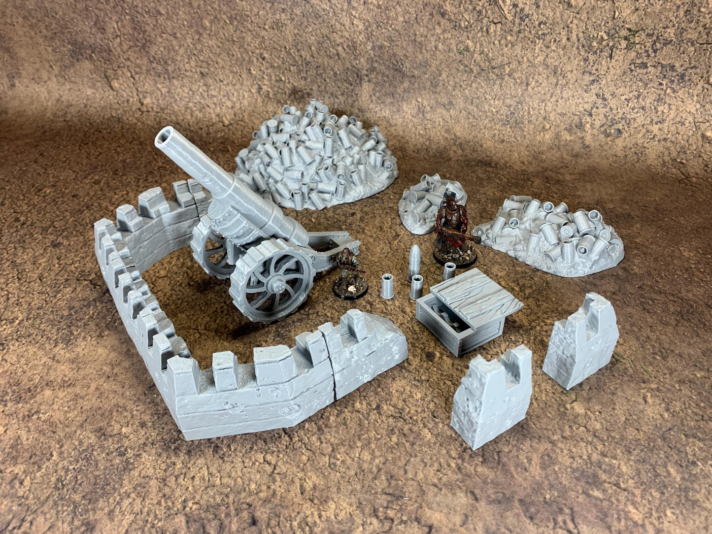 Trench Artillery and Fortification Bundle | Trench Crusade | Wargaming | New Antioch | Pilgrims |  Tabletop Terrain | 28/32mm | Diceverse