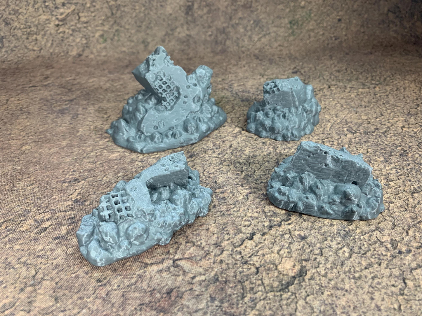 Destroyed Cross | 4 Pieces Bundle | Trench Crusade | Wargaming Scenery | New Antioch | Pilgrims |  Tabletop Terrain | 28/32mm | Diceverse