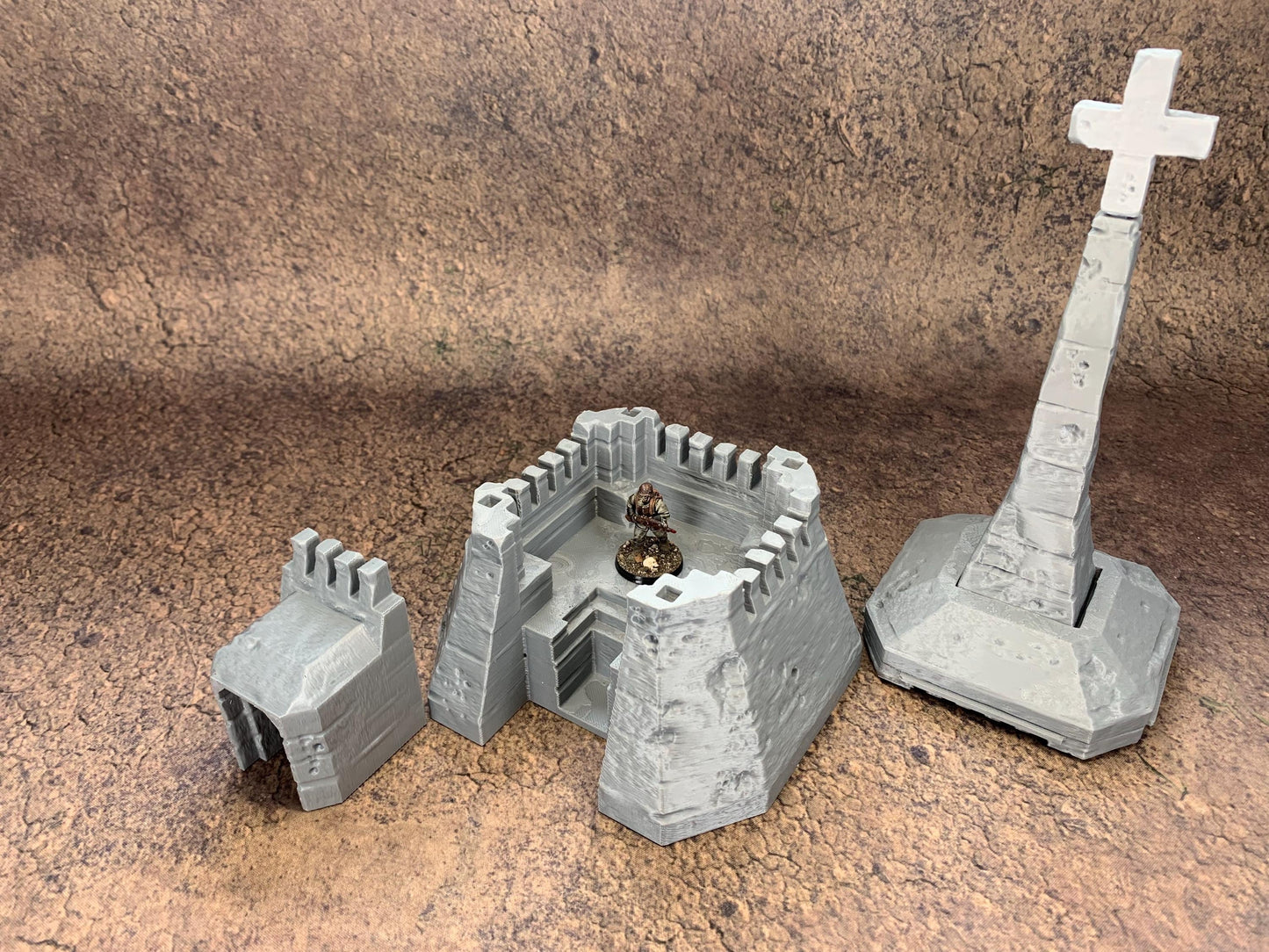 Large Trench Bunker | Playable Interior | Trench Crusade | Grimdark Wargaming Scenery | New Antioch | Tabletop Terrain | 28/32mm | Diceverse