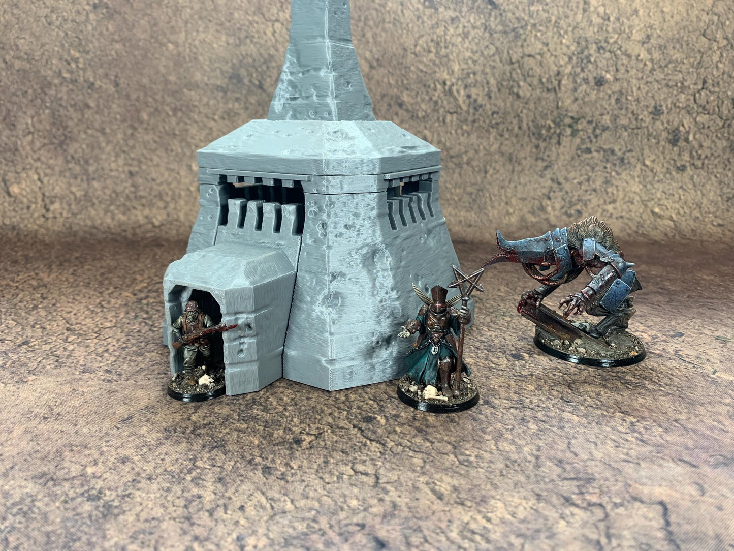 Large Trench Bunker | Playable Interior | Trench Crusade | Grimdark Wargaming Scenery | New Antioch | Tabletop Terrain | 28/32mm | Diceverse