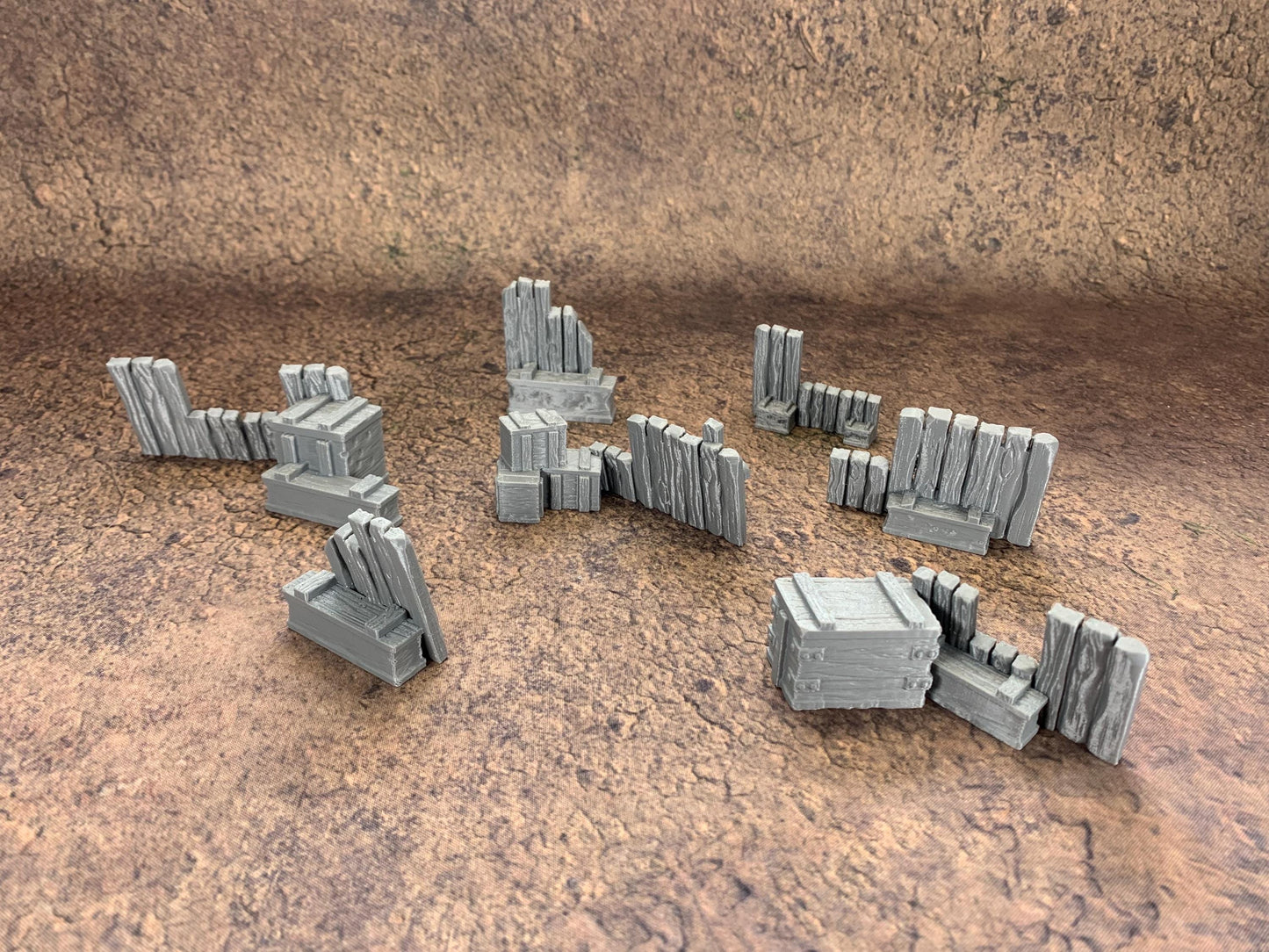 Trench Barricades and Walls Bundle 7x | Trench Crusade | Wargaming | New Antioch | Pilgrims |  Tabletop Terrain | 28/32mm | Diceverse