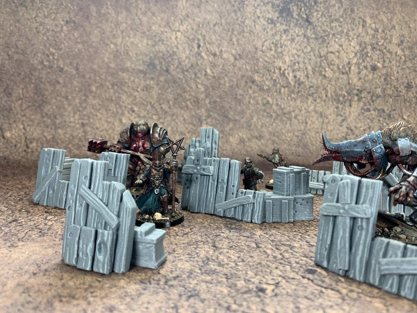 Trench Barricades and Walls Bundle 7x | Trench Crusade | Wargaming | New Antioch | Pilgrims |  Tabletop Terrain | 28/32mm | Diceverse