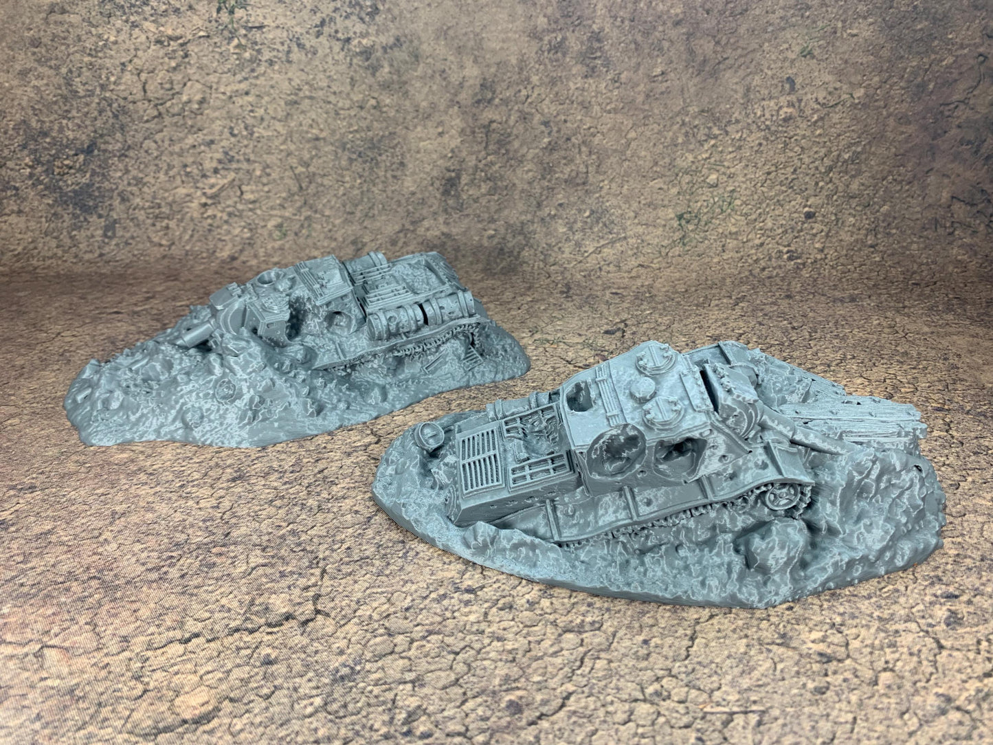 Destroyed Tank | Trench Crusade | Battlefield Rubble | Wargaming | New Antioch | Pilgrims | Tabletop Terrain | 28/32mm | Diceverse