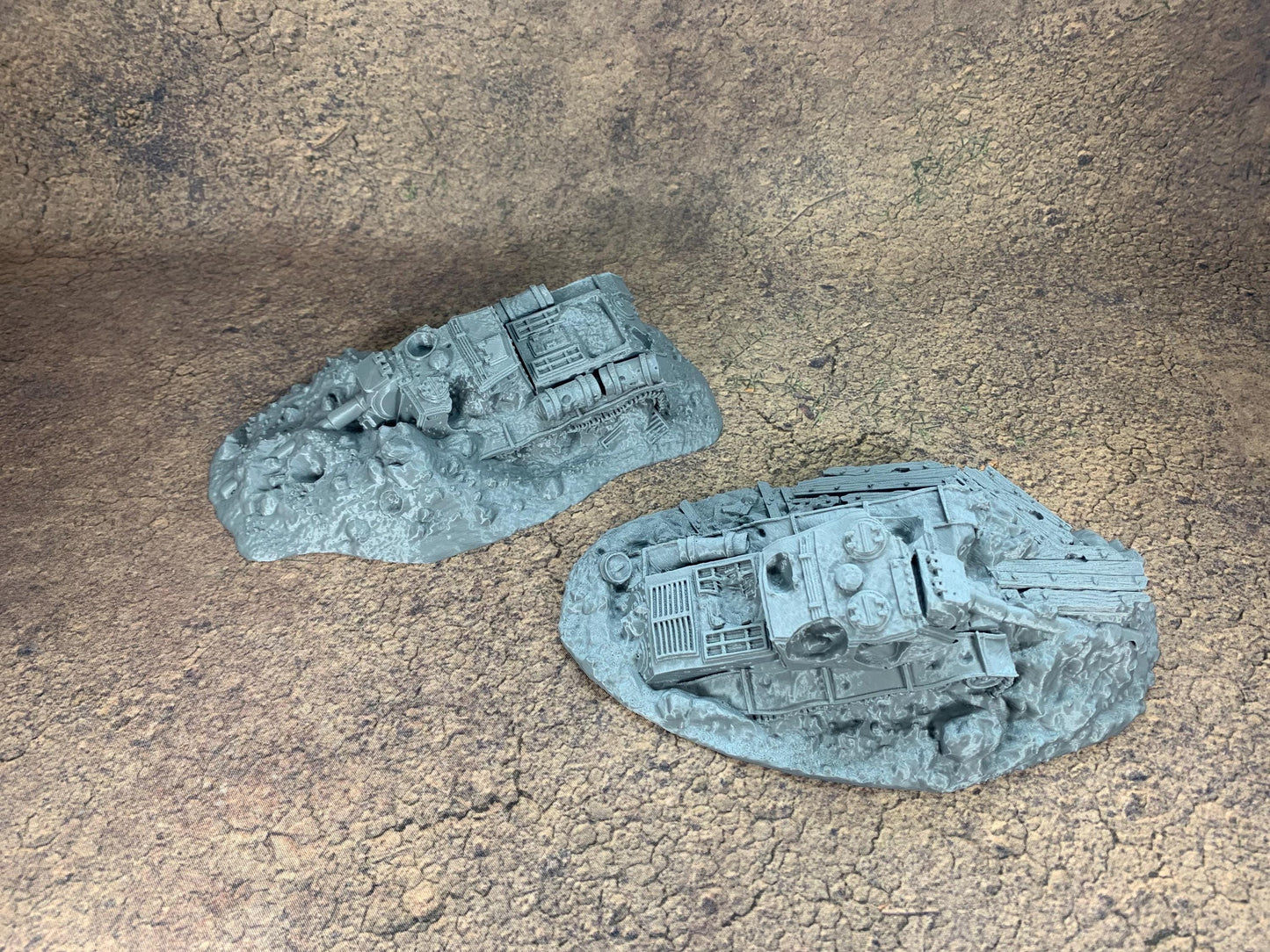 Destroyed Tank | Trench Crusade | Battlefield Rubble | Wargaming | New Antioch | Pilgrims | Tabletop Terrain | 28/32mm | Diceverse