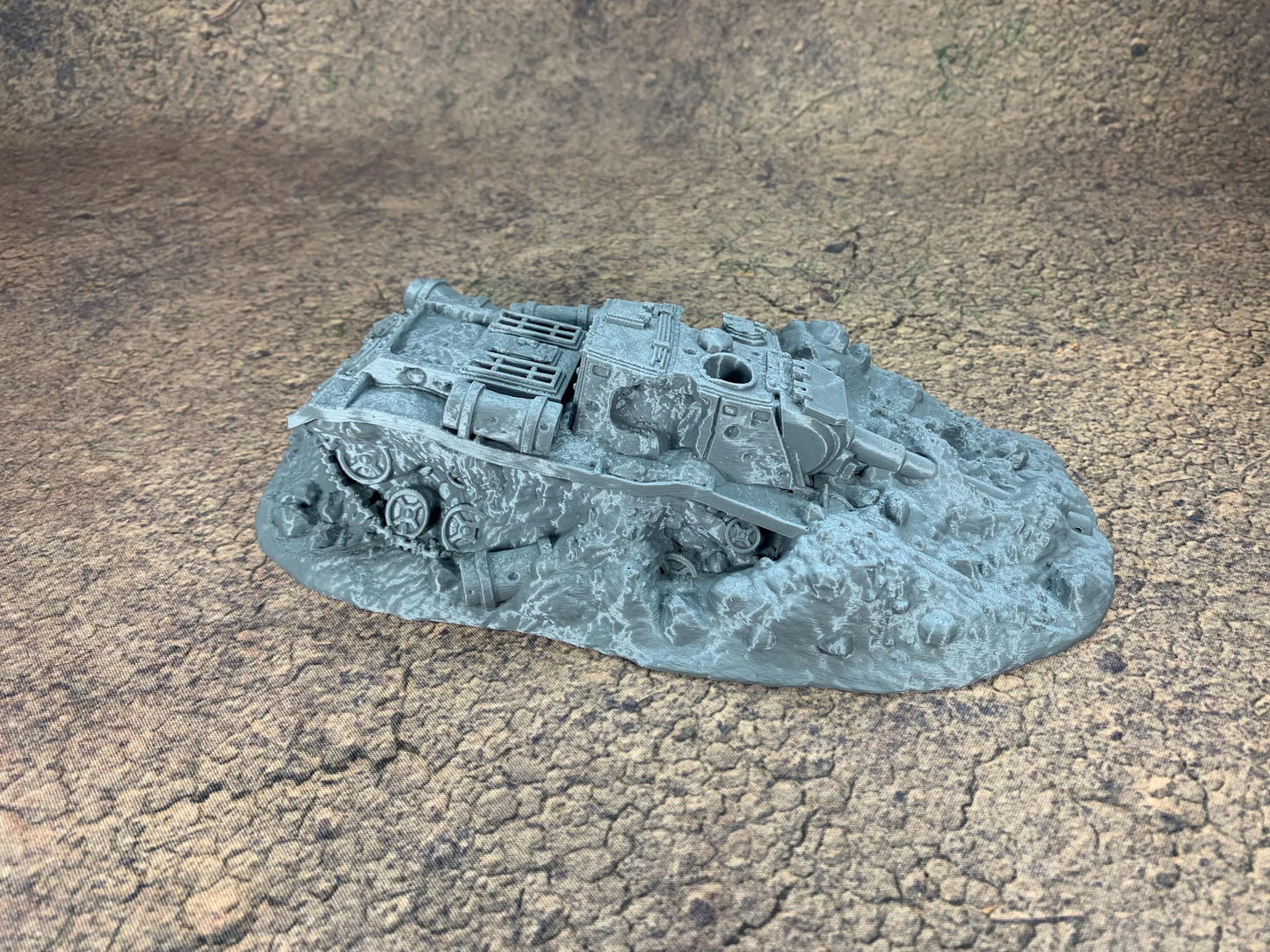 Destroyed Tank | Trench Crusade | Battlefield Rubble | Wargaming | New Antioch | Pilgrims | Tabletop Terrain | 28/32mm | Diceverse