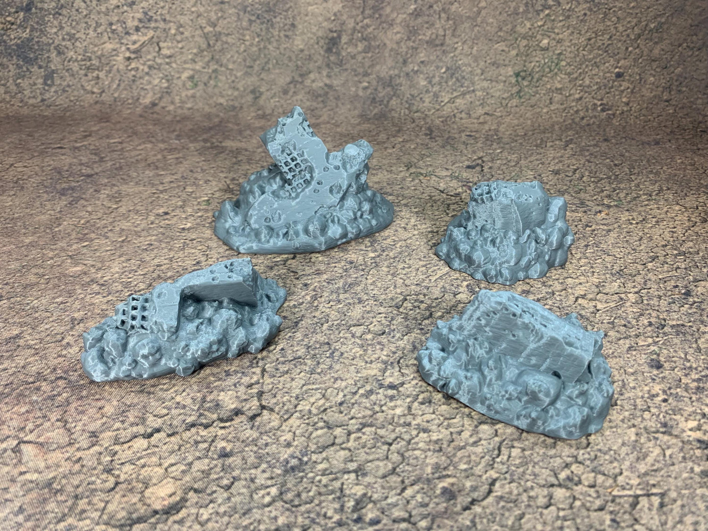 Destroyed Cross | 4 Pieces Bundle | Trench Crusade | Wargaming Scenery | New Antioch | Pilgrims |  Tabletop Terrain | 28/32mm | Diceverse