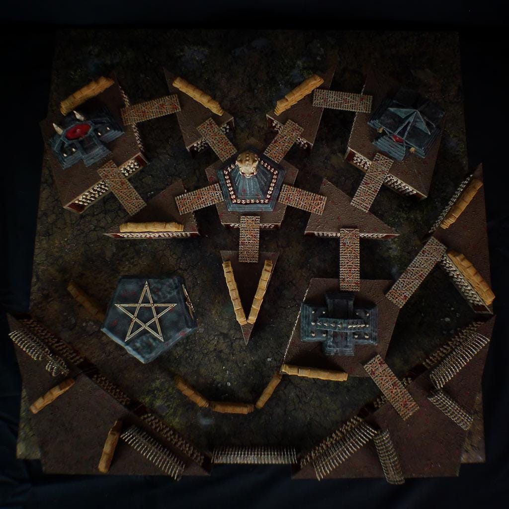 Sandbag Walls Bundle 12x | Trench Crusade | Heretic Legions | Court of the Seven Headed Serpent | Tabletop Terrain | 28/32mm | Warscape3D