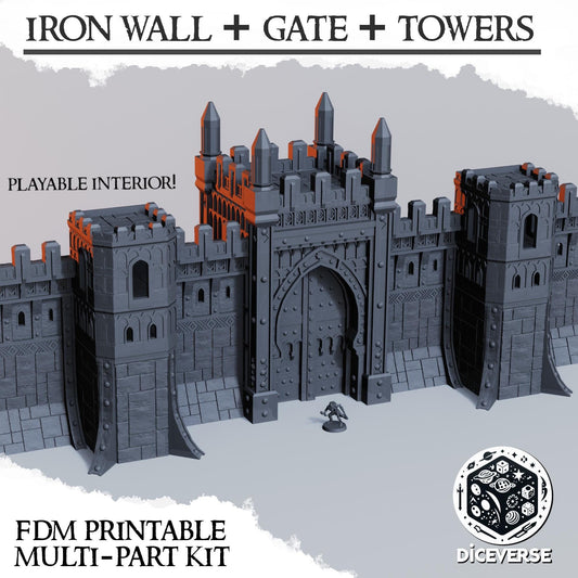 The Iron Wall | Trench Crusade Sultanate Of The Iron Wall | Wargaming Scenery | Playable Interior | Tabletop Terrain | 28/32mm | Diceverse