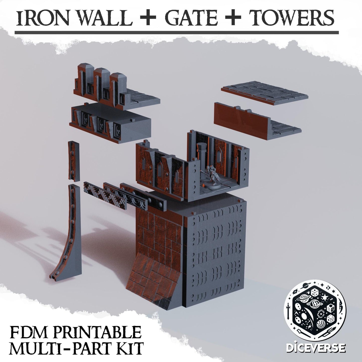 The Iron Wall | Trench Crusade Sultanate Of The Iron Wall | Wargaming Scenery | Playable Interior | Tabletop Terrain | 28/32mm | Diceverse