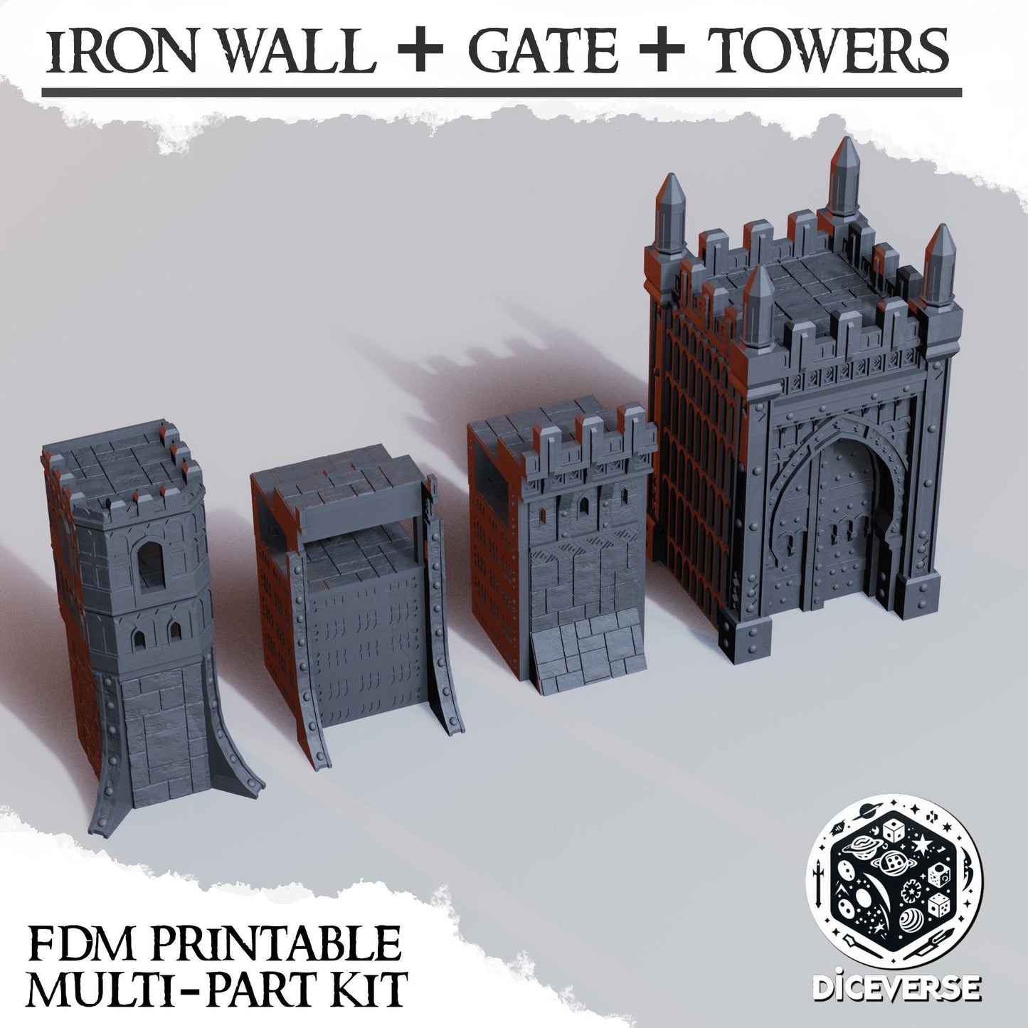 The Iron Wall | Trench Crusade Sultanate Of The Iron Wall | Wargaming Scenery | Playable Interior | Tabletop Terrain | 28/32mm | Diceverse
