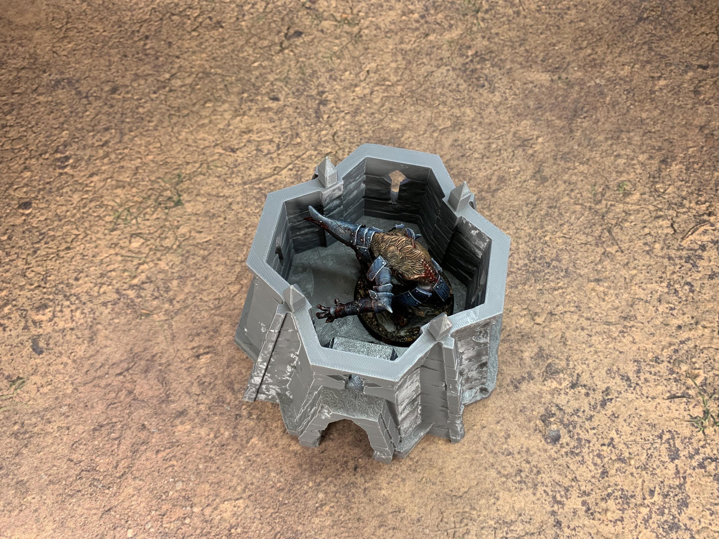 Large Heretic Trench Bunker | Playable Interior | Trench Crusade | Grimdark Wargaming | New Antioch | Tabletop Terrain | 28/32mm | Diceverse