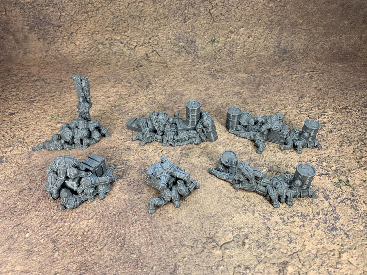 Trench Corpse Barricades and Walls Bundle 6x | Trench Crusade | Wargaming | New Antioch | Pilgrims |  Tabletop Terrain | 28/32mm | Diceverse