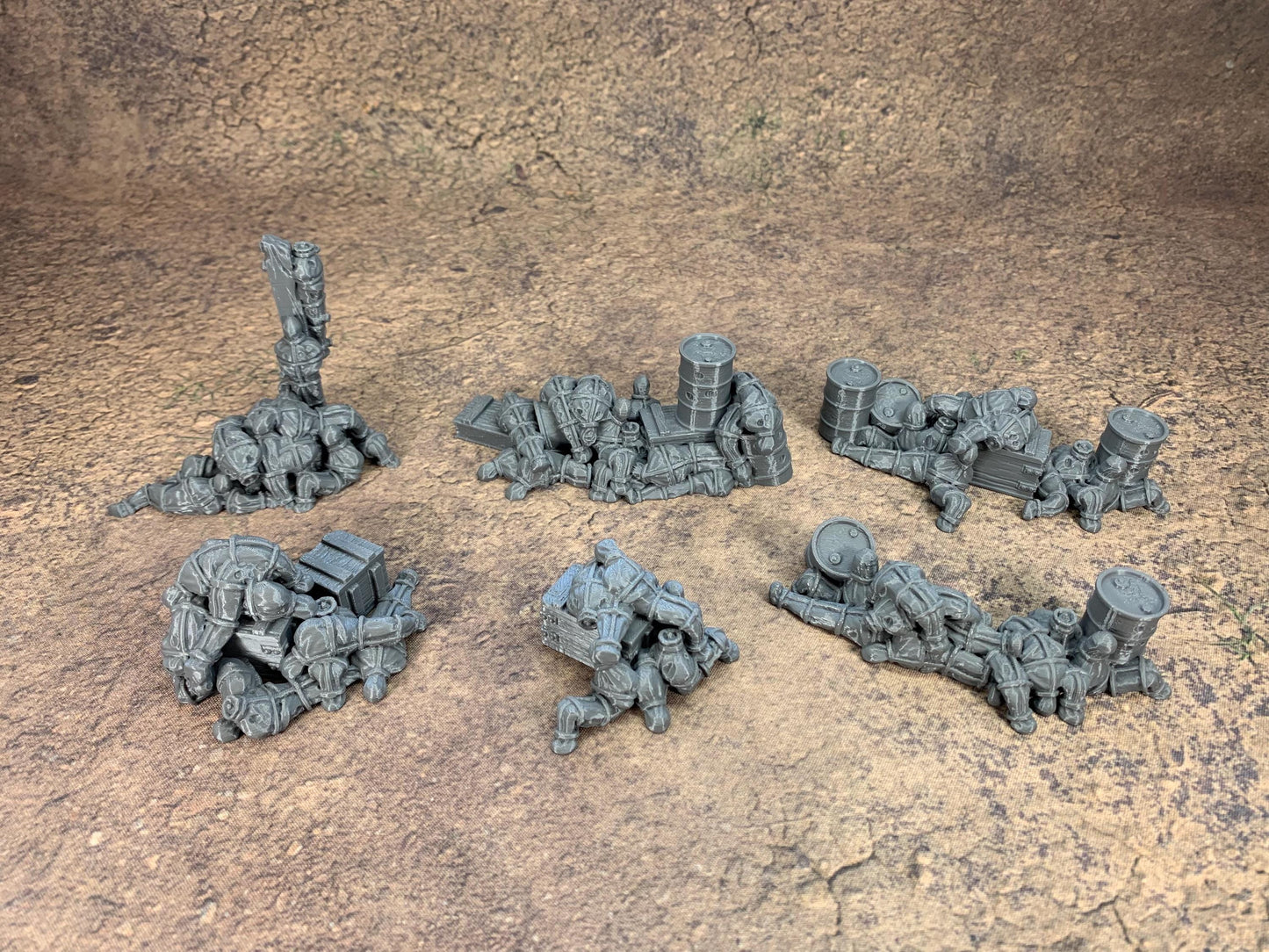 Trench Corpse Barricades and Walls Bundle 6x | Trench Crusade | Wargaming | New Antioch | Pilgrims |  Tabletop Terrain | 28/32mm | Diceverse