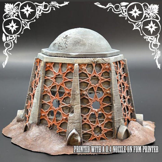 Small Iron Sultanate Bunker | Iron Wall | Trench Crusade | Grimdark Wargaming Scenery | Tabletop Terrain | 28/32mm | SteamBoatGothic