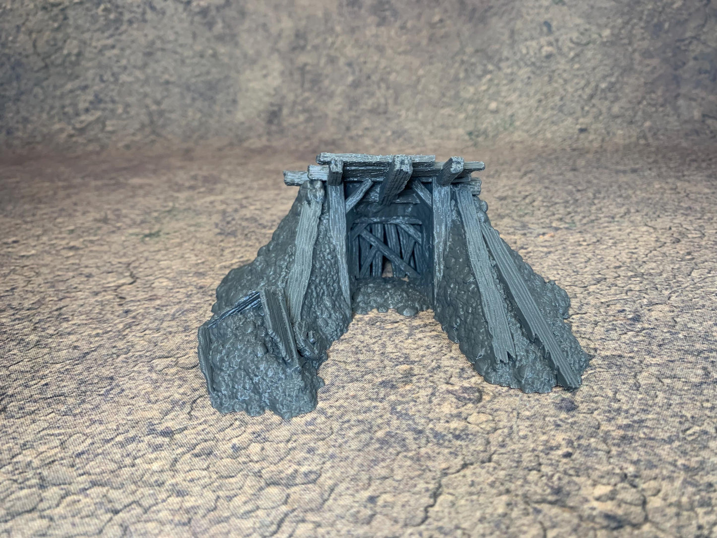 Ruined Mine Entrance | Fantasy Miniatures Tabletop Gaming Terrain Siege | 1490 Doom | DND | RPG | 28/32mm | StoneAxeMiniatures