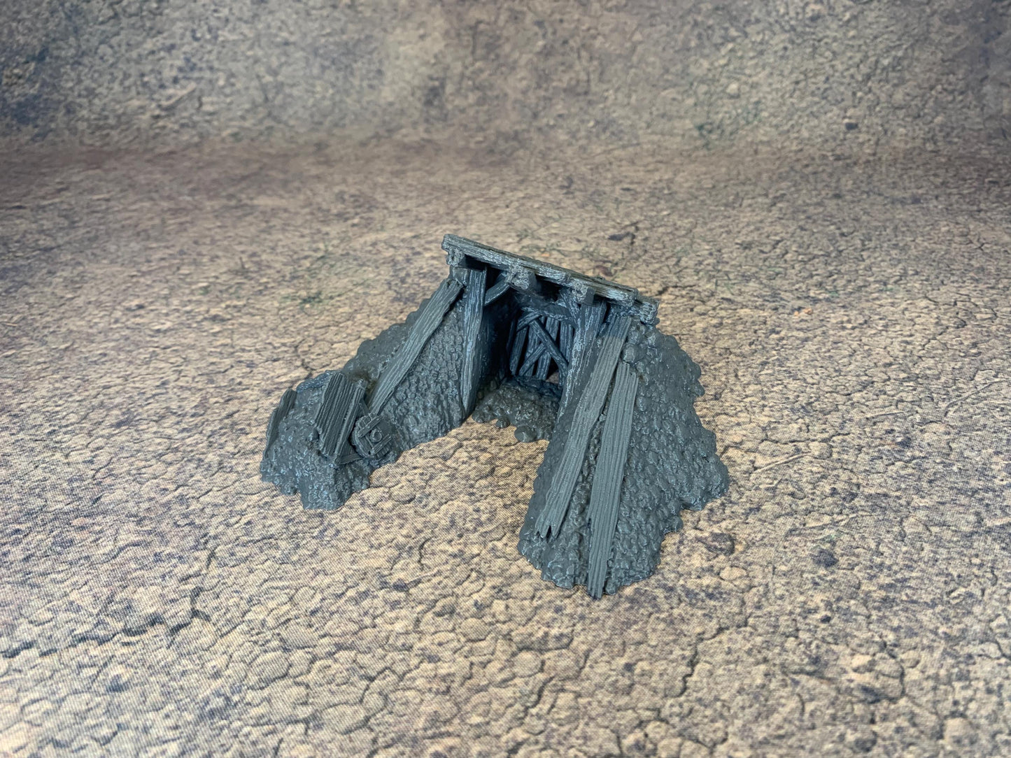 Ruined Mine Entrance | Fantasy Miniatures Tabletop Gaming Terrain Siege | 1490 Doom | DND | RPG | 28/32mm | StoneAxeMiniatures