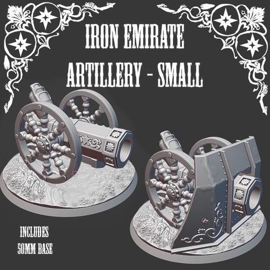 Iron Sultanate Small Artillery Canon | Trench Crusade | Battlefield | Wargaming | New Antioch | Tabletop Terrain | 28/32mm | SteamboatGothic
