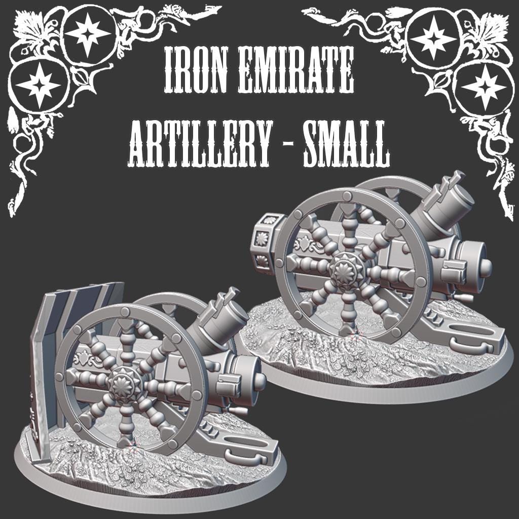 Iron Sultanate Small Artillery Canon | Trench Crusade | Battlefield | Wargaming | New Antioch | Tabletop Terrain | 28/32mm | SteamboatGothic