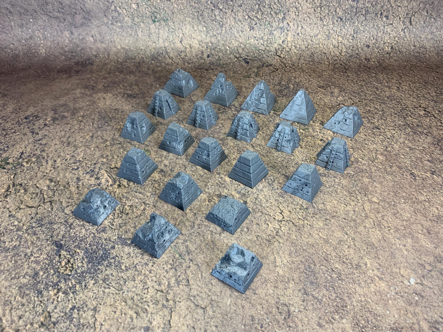 Anti Tank Traps | Trench Crusade | Battlefield Defense Pyramid | Wargaming | New Antioch | Pilgrims | Tabletop Terrain | 28/32mm | Diceverse