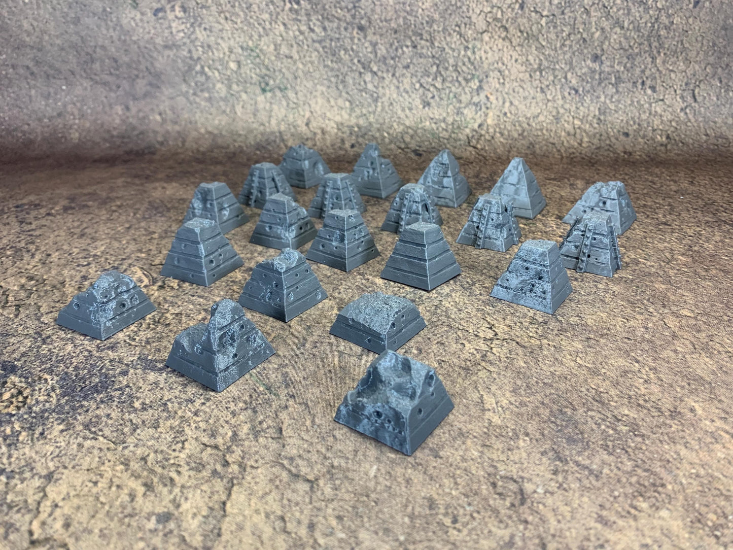 Anti Tank Traps | Trench Crusade | Battlefield Defense Pyramid | Wargaming | New Antioch | Pilgrims | Tabletop Terrain | 28/32mm | Diceverse