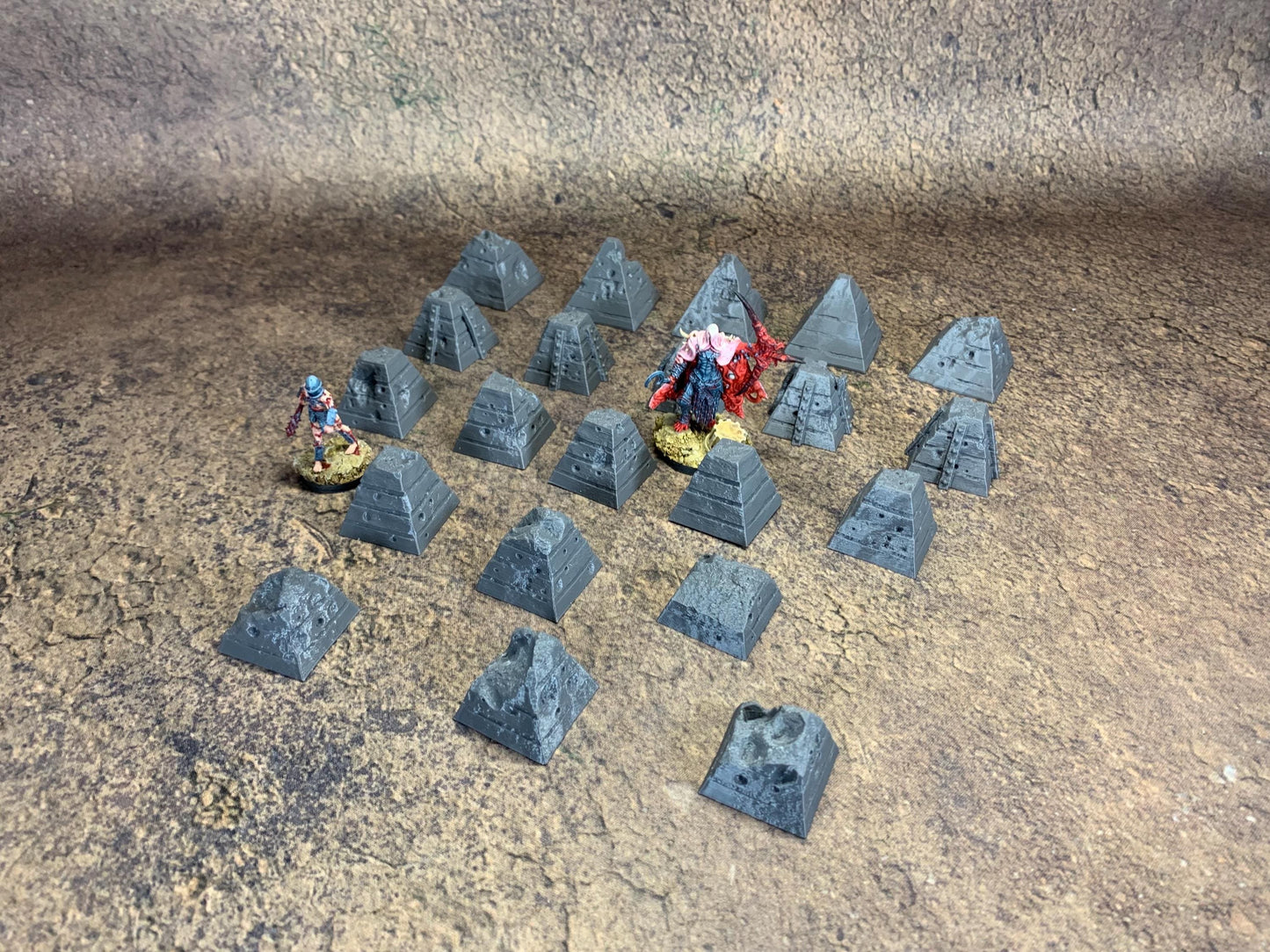 Anti Tank Traps | Trench Crusade | Battlefield Defense Pyramid | Wargaming | New Antioch | Pilgrims | Tabletop Terrain | 28/32mm | Diceverse