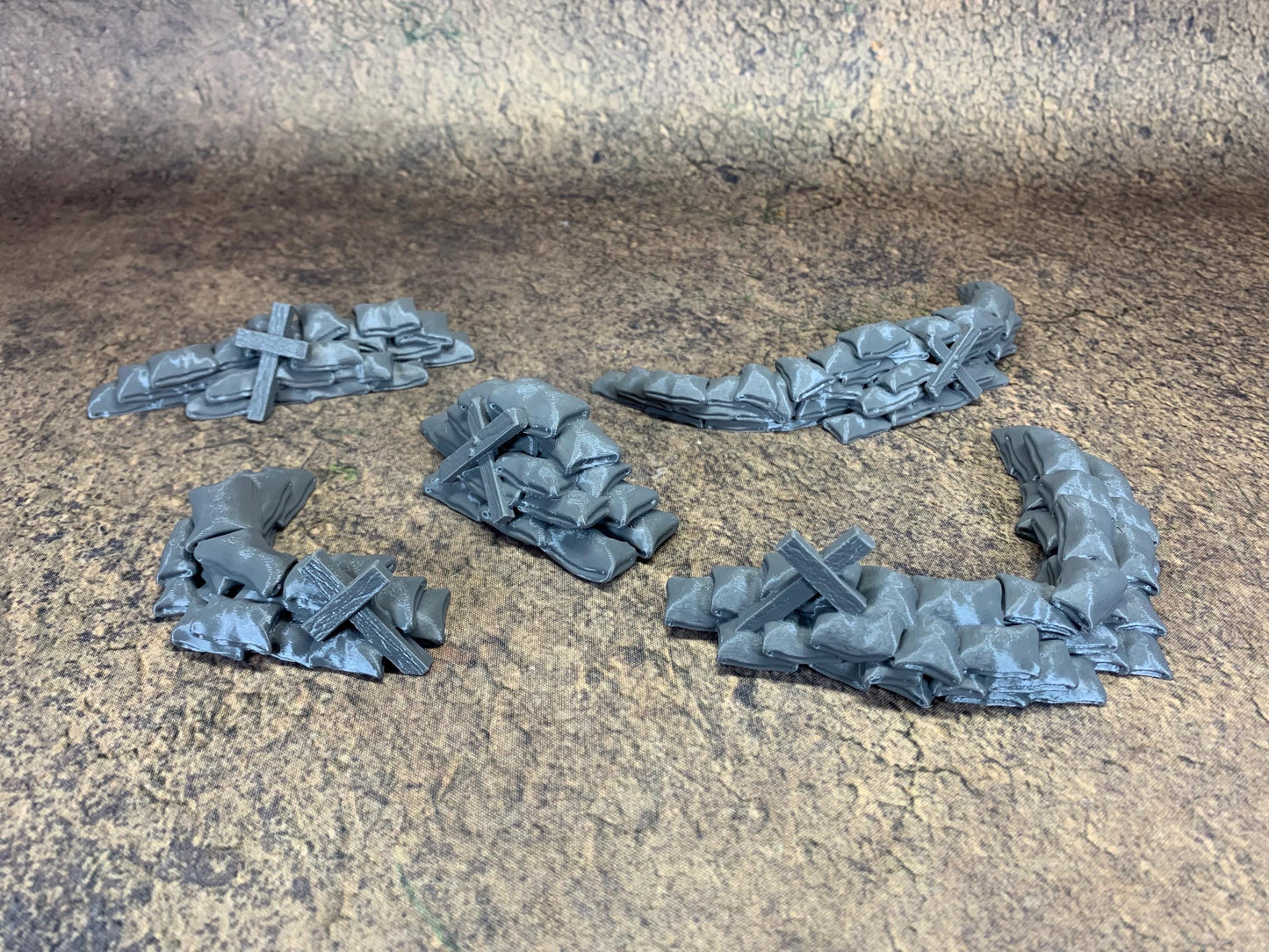 Sandbags and Barrels Bundle | Trench Crusade | Battlefield | Wargaming | New Antioch | Pilgrims | Tabletop Terrain | 28/32mm | Diceverse
