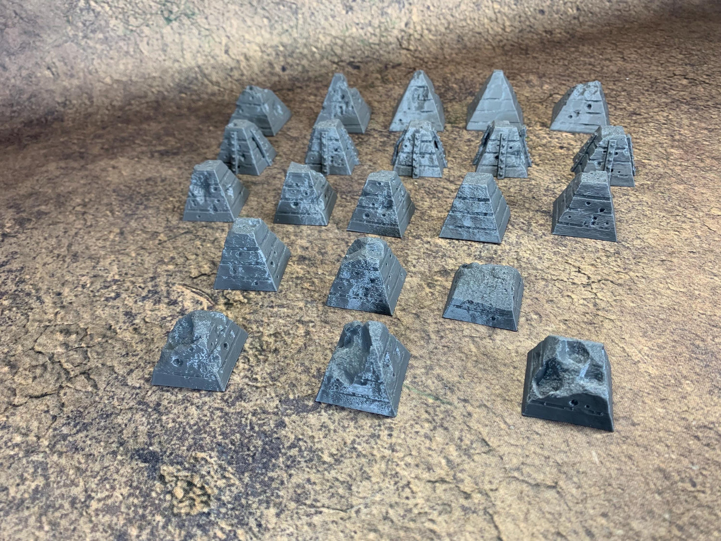 Anti Tank Traps | Trench Crusade | Battlefield Defense Pyramid | Wargaming | New Antioch | Pilgrims | Tabletop Terrain | 28/32mm | Diceverse