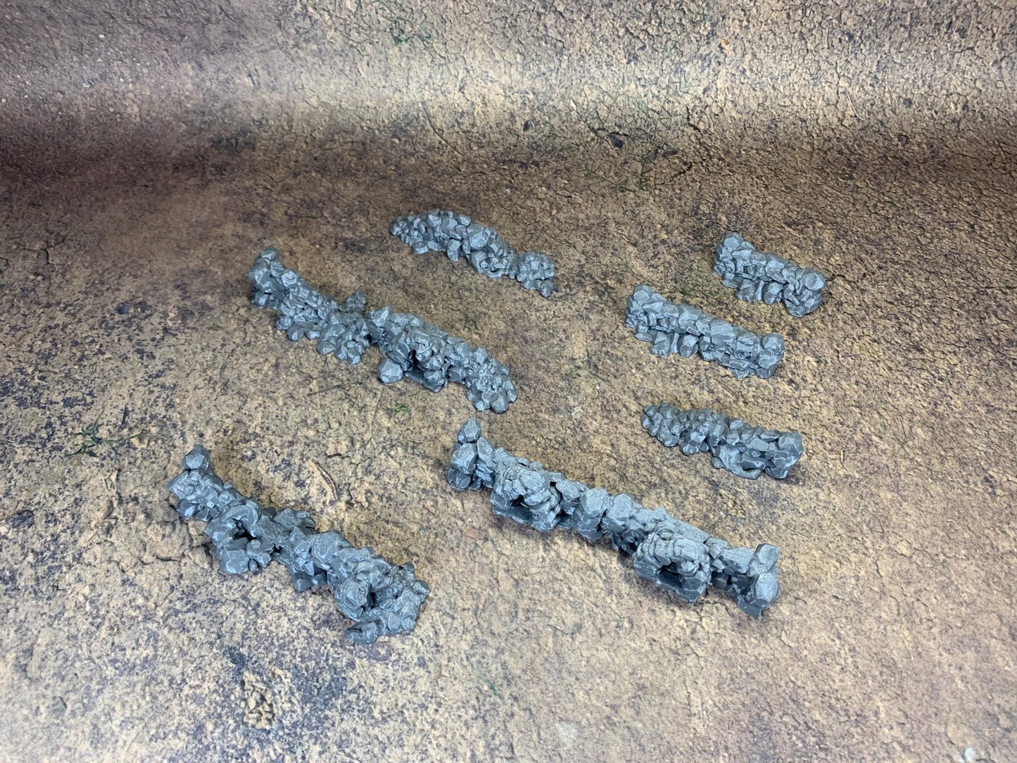 Ruined Stone Walls Set 7x | Trench Crusade Stone Tablets | Wargaming | New Antioch | Pilgrim |  Tabletop Terrain | 28/32mm | Diceverse