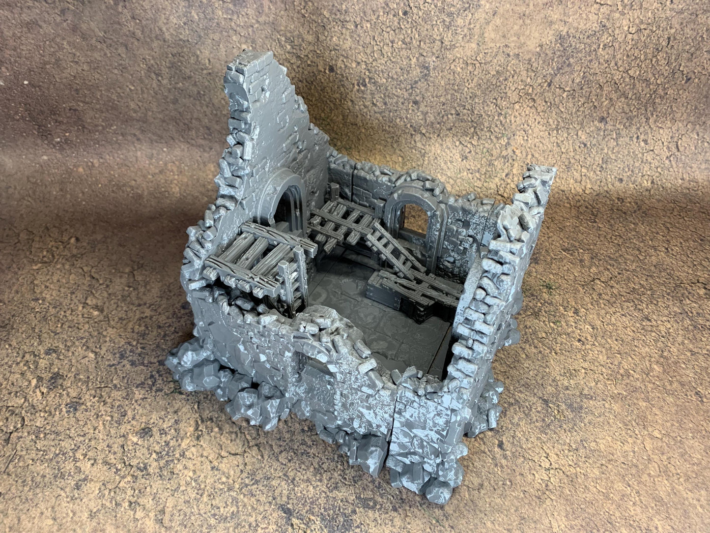 Ruined Church Modular Kit | Trench Crusade Cathedral | Grimdark Wargaming Scenery | New Antioch | Tabletop Terrain | 28/32mm | Diceverse
