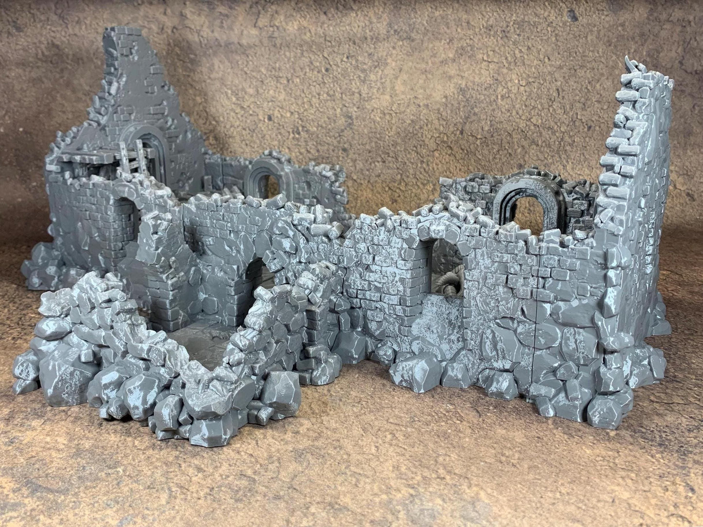 Ruined Church Modular Kit | Trench Crusade Cathedral | Grimdark Wargaming Scenery | New Antioch | Tabletop Terrain | 28/32mm | Diceverse