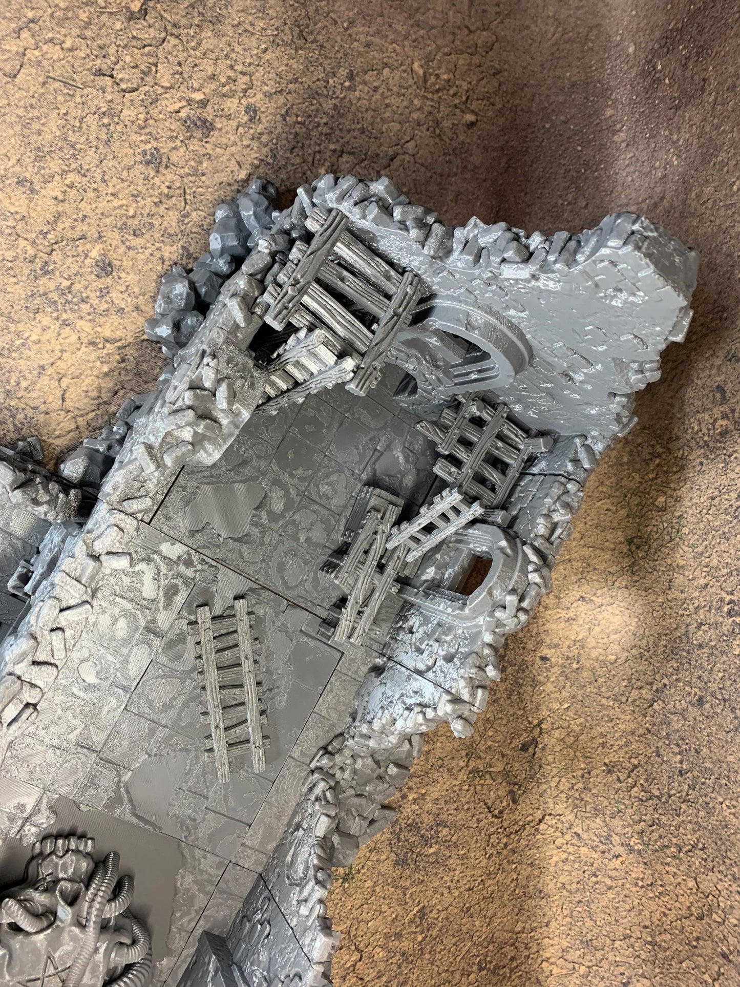Ruined Church Modular Kit | Trench Crusade Cathedral | Grimdark Wargaming Scenery | New Antioch | Tabletop Terrain | 28/32mm | Diceverse