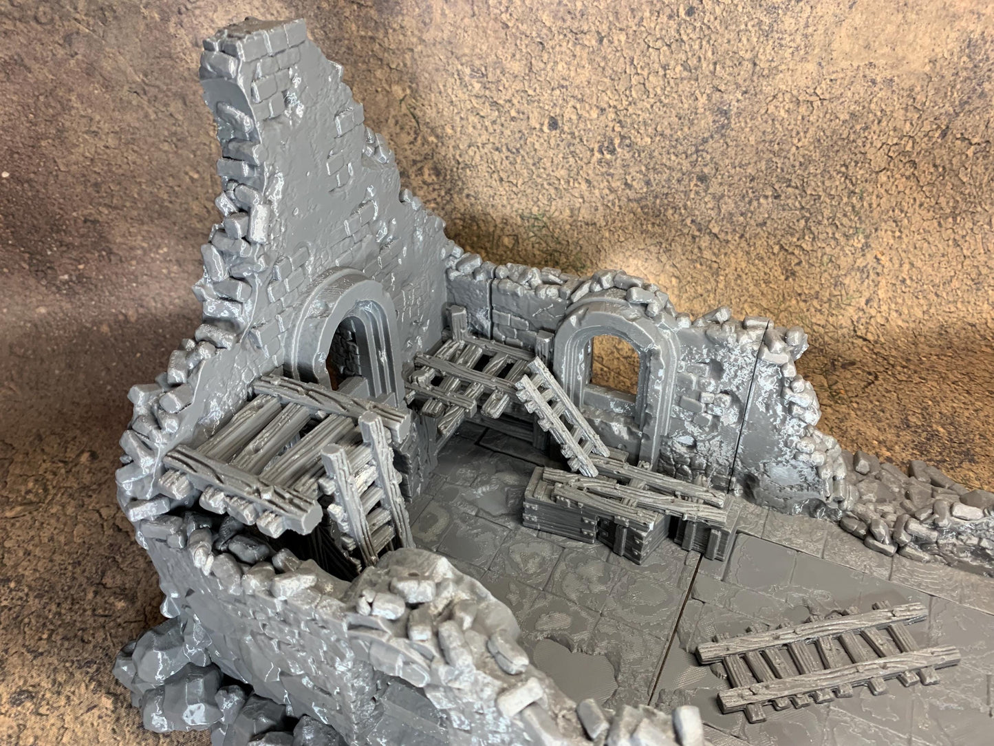 Ruined Church Modular Kit | Trench Crusade Cathedral | Grimdark Wargaming Scenery | New Antioch | Tabletop Terrain | 28/32mm | Diceverse