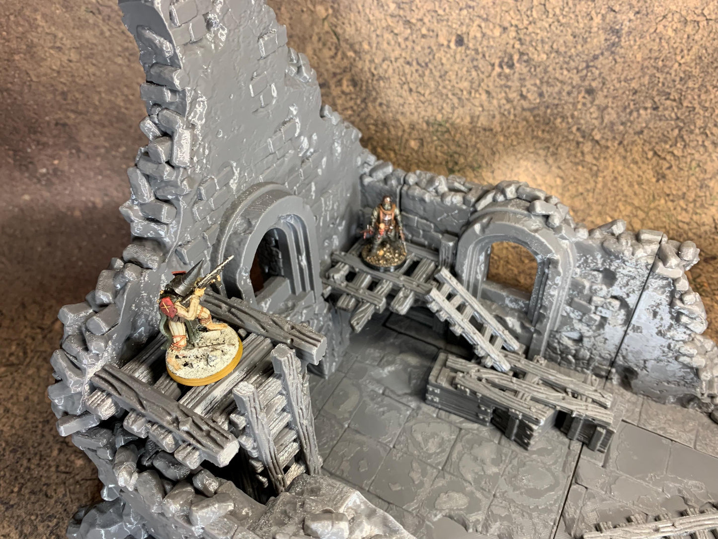 Ruined Church Modular Kit | Trench Crusade Cathedral | Grimdark Wargaming Scenery | New Antioch | Tabletop Terrain | 28/32mm | Diceverse