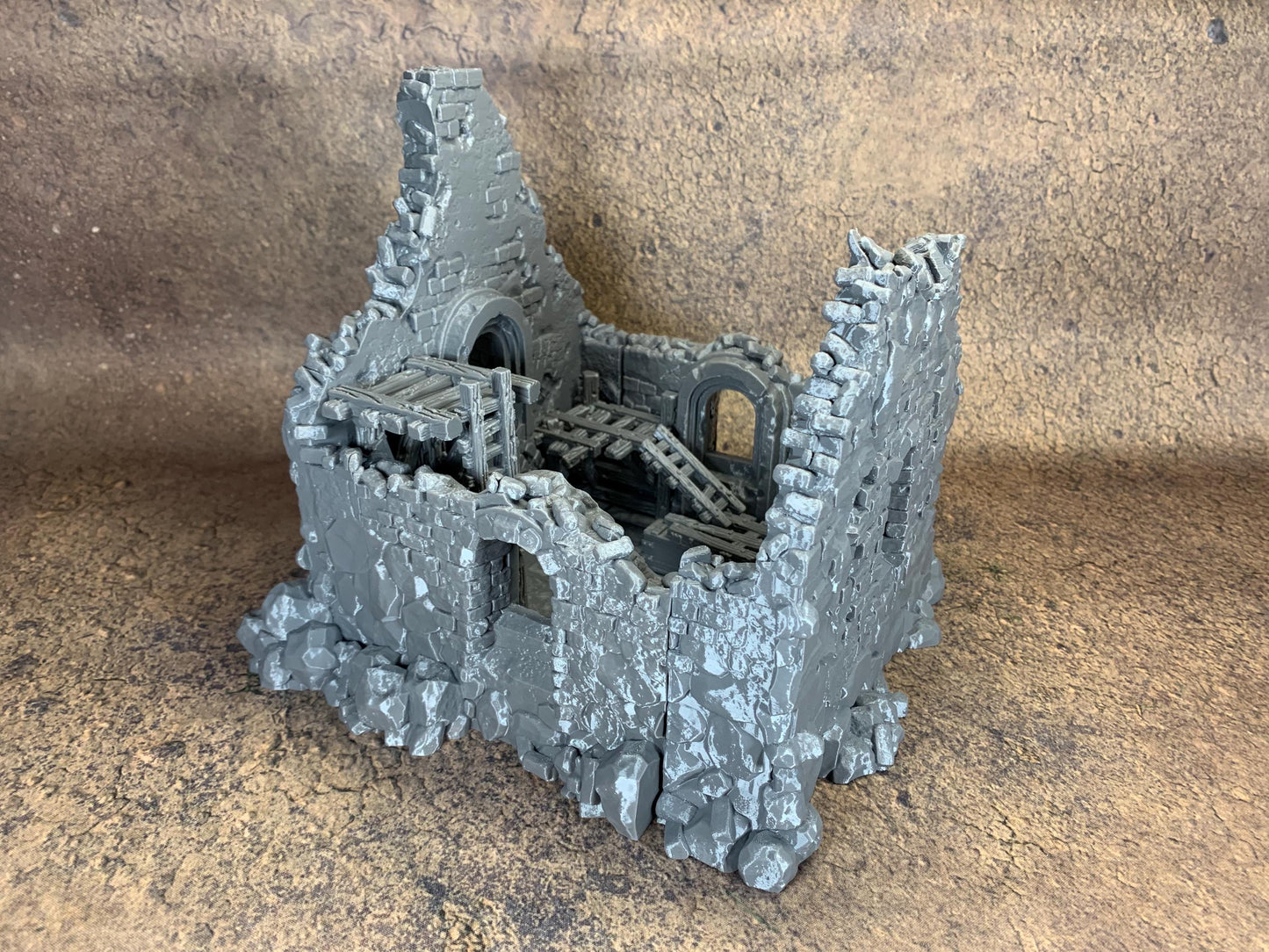 Ruined Church Modular Kit | Trench Crusade Cathedral | Grimdark Wargaming Scenery | New Antioch | Tabletop Terrain | 28/32mm | Diceverse