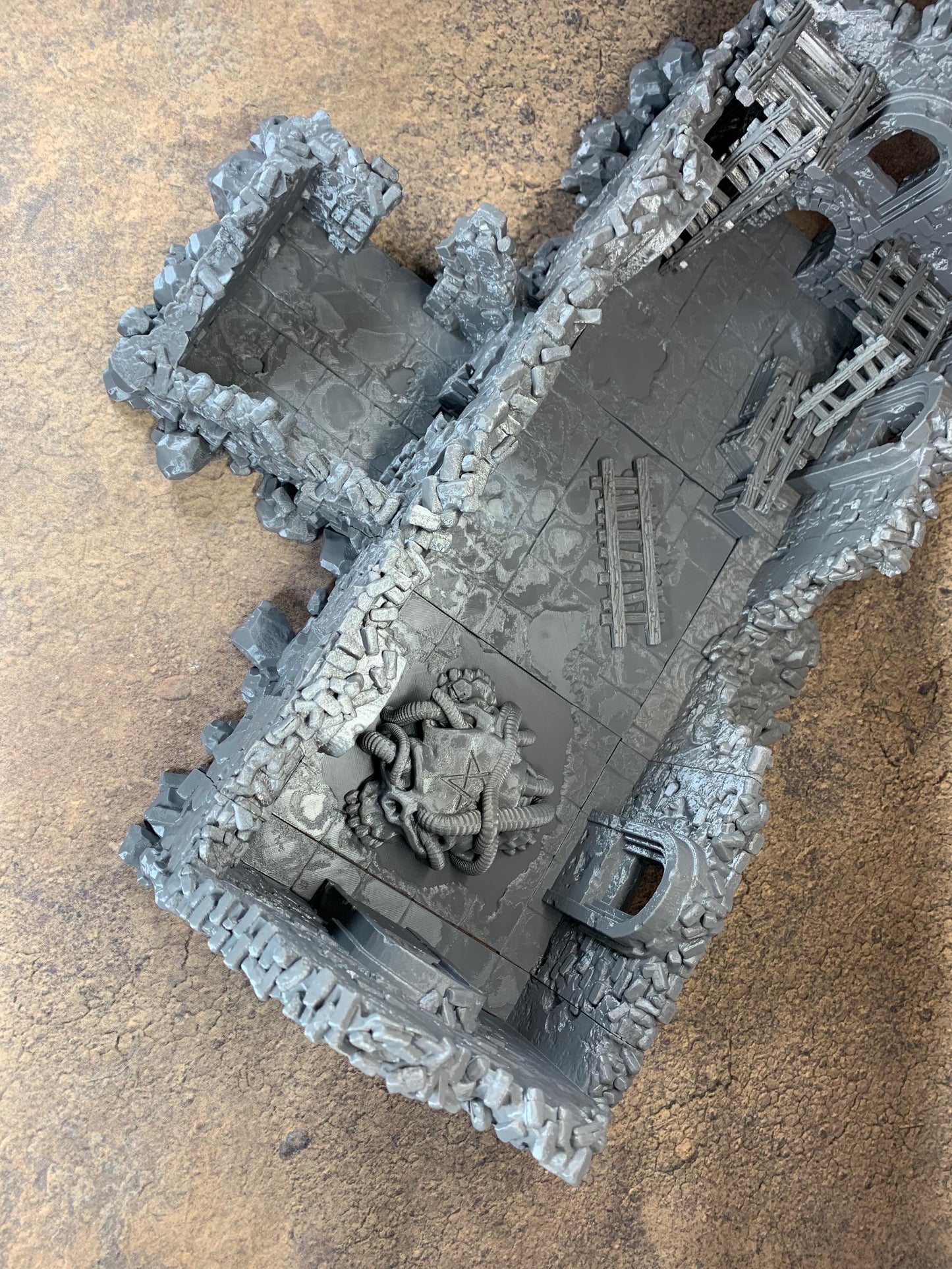 Ruined Church Modular Kit | Trench Crusade Cathedral | Grimdark Wargaming Scenery | New Antioch | Tabletop Terrain | 28/32mm | Diceverse