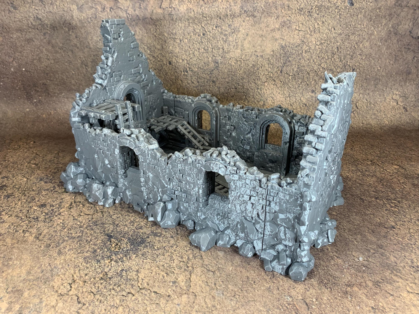 Ruined Church Modular Kit | Trench Crusade Cathedral | Grimdark Wargaming Scenery | New Antioch | Tabletop Terrain | 28/32mm | Diceverse