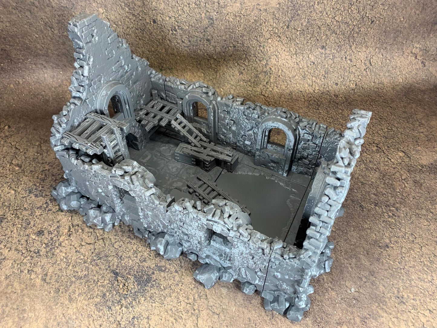 Ruined Church Modular Kit | Trench Crusade Cathedral | Grimdark Wargaming Scenery | New Antioch | Tabletop Terrain | 28/32mm | Diceverse
